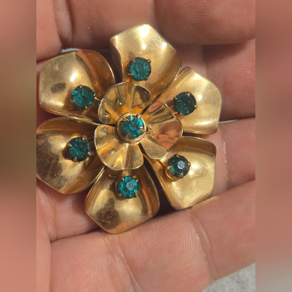 Vintage Broche Barclay Gold Filled 1/20 12k